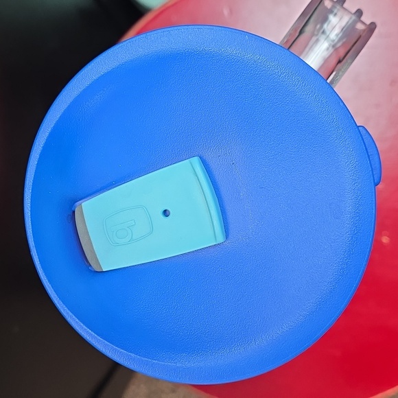 Bubba 32oz Handled Water Bottle BPA FREE EUC Blue leaves pattern - Picture 2 of 7